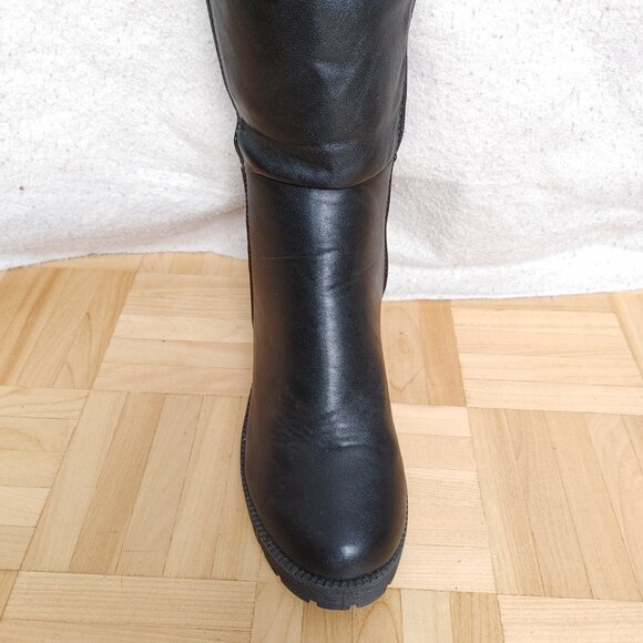 Black block heel overknees - Picture 6 of 13